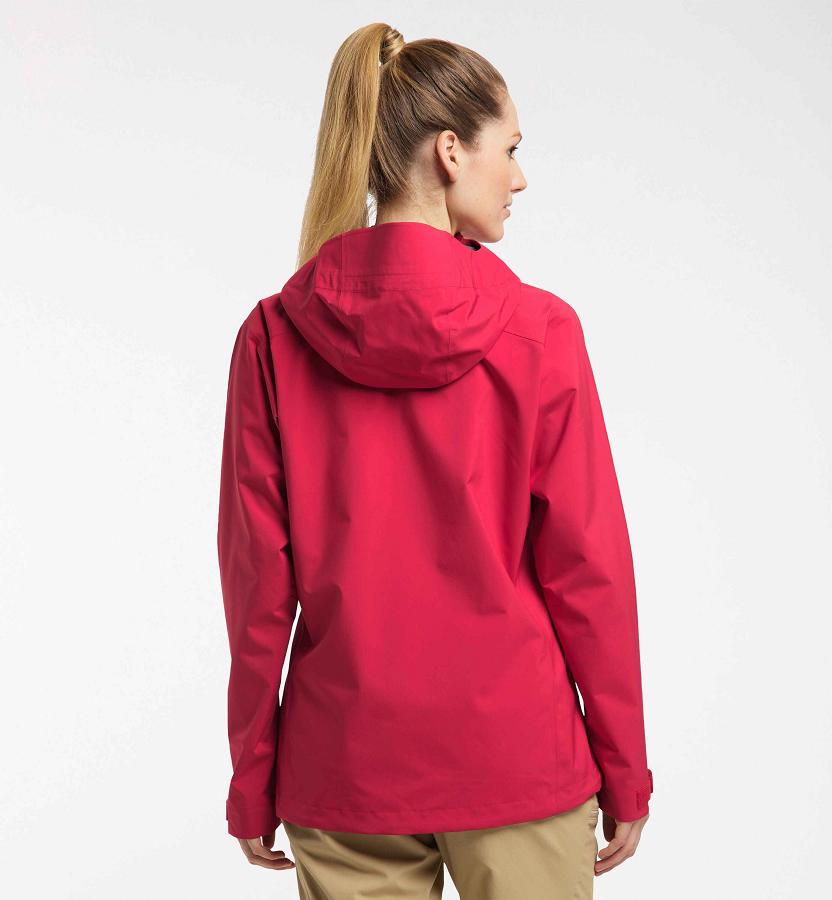 Haglöfs Womens Spate Windbreaker Red New Zealand 38056KEIF